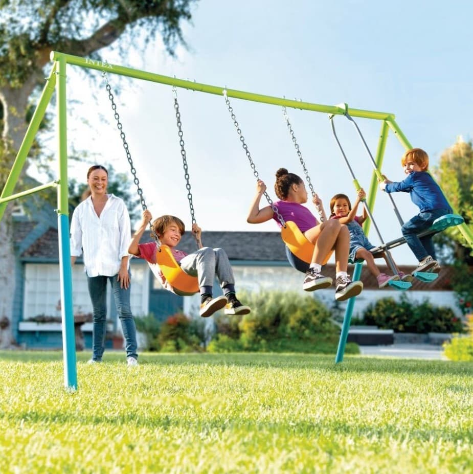 Juego de Plaza Dos Hamacas y Balancin