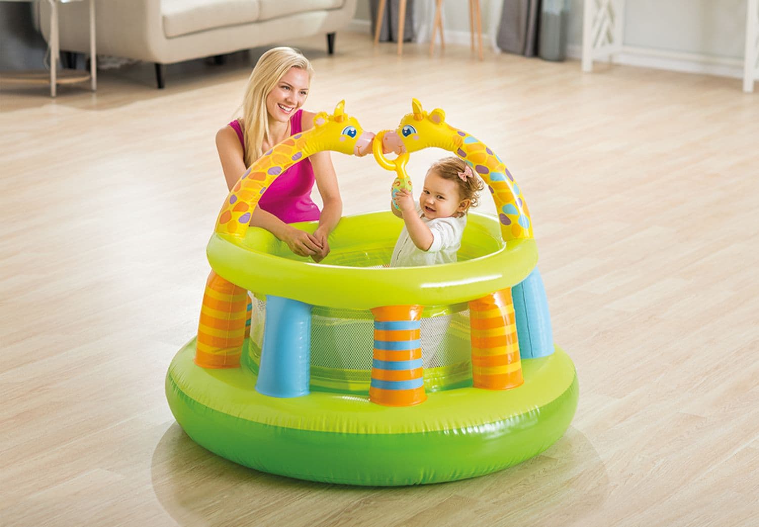 Corralito Inflable My First Gym Redondo 130 x 104 cm