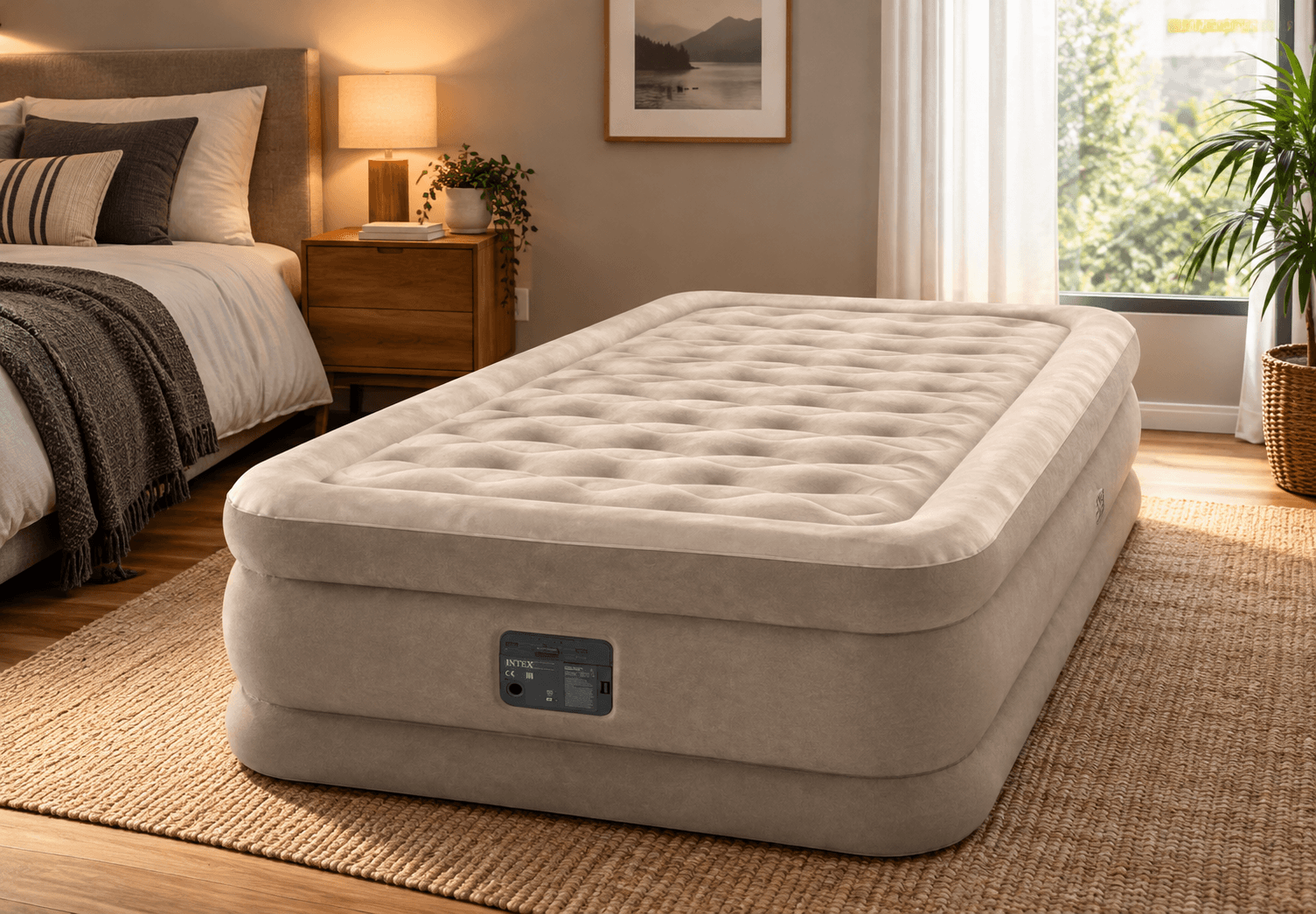 Colchon Electrico Dura-Beam INTEX 99 x 191 x 46 Cm Ultra Plush Sommier